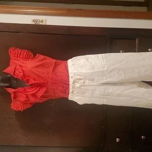 15 inch waist really nice linen wide pants